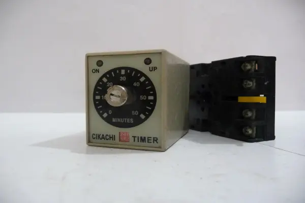 Timer with Base, AH3-1, 0 ~ 60, 240 VAC, CIKACHI Electronics